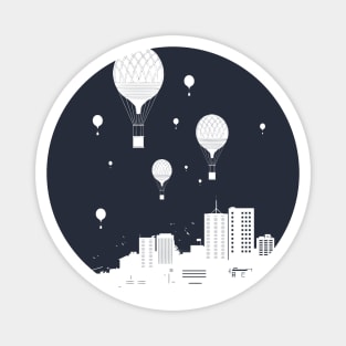 Balloons and the city Magnet